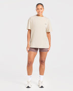 Lift Graphic 2.0 Oversized T Shirt - Beige
