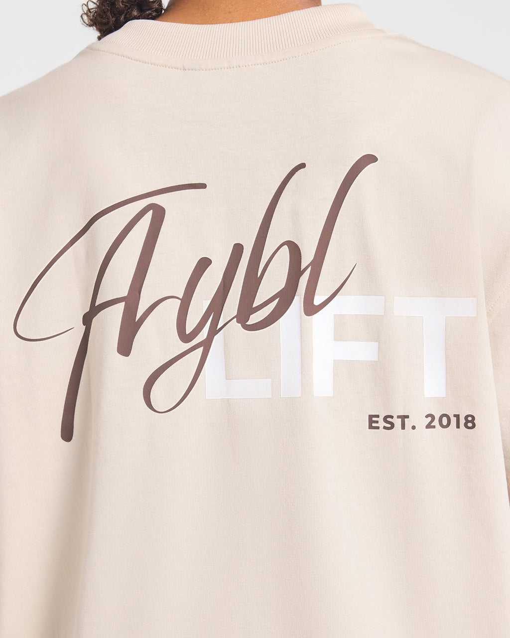Lift Graphic 2.0 Oversized T Shirt - Beige