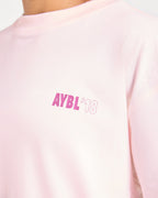 AYBL Run Oversized T Shirt - Baby Roze