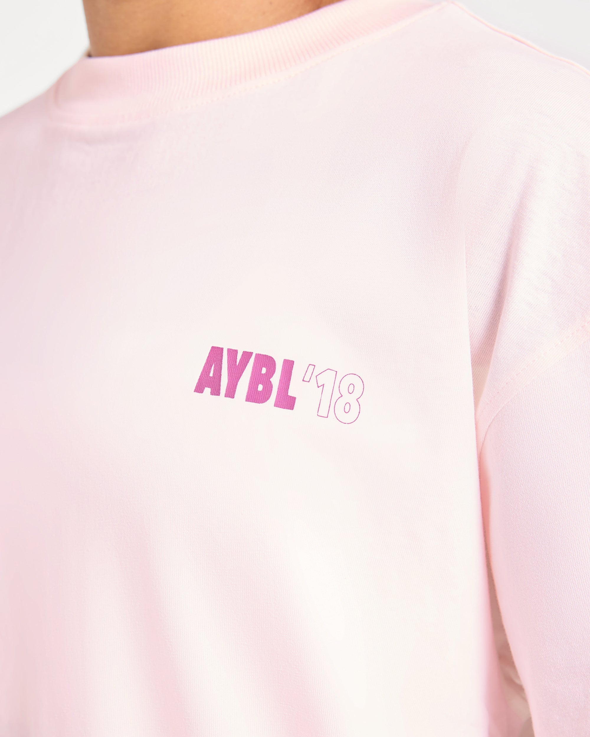 AYBL Run Oversized T Shirt - Baby Roze
