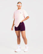 AYBL Run Oversized T Shirt - Baby Roze