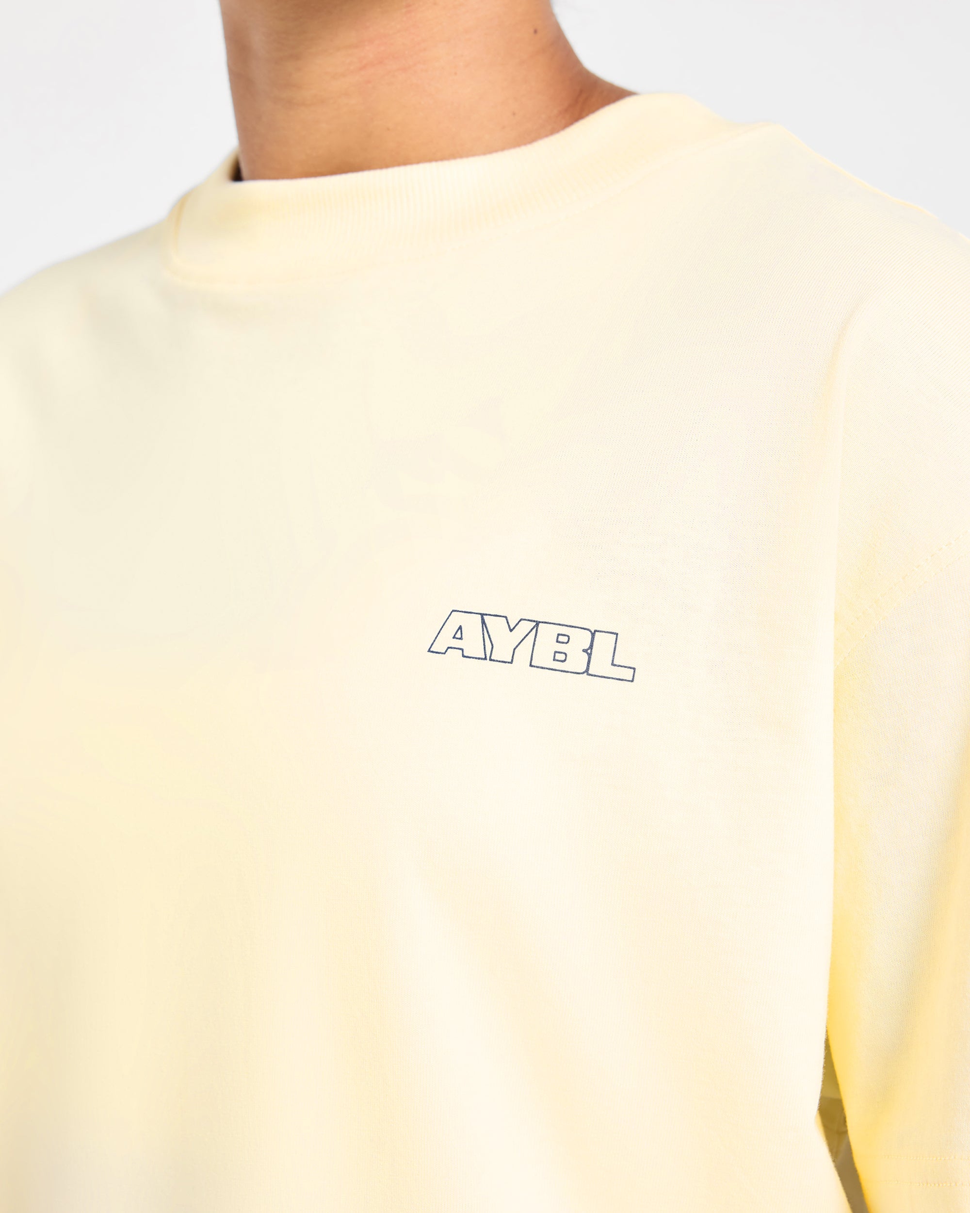 Heavy Lift Club Oversized T Shirt - Butter Geel