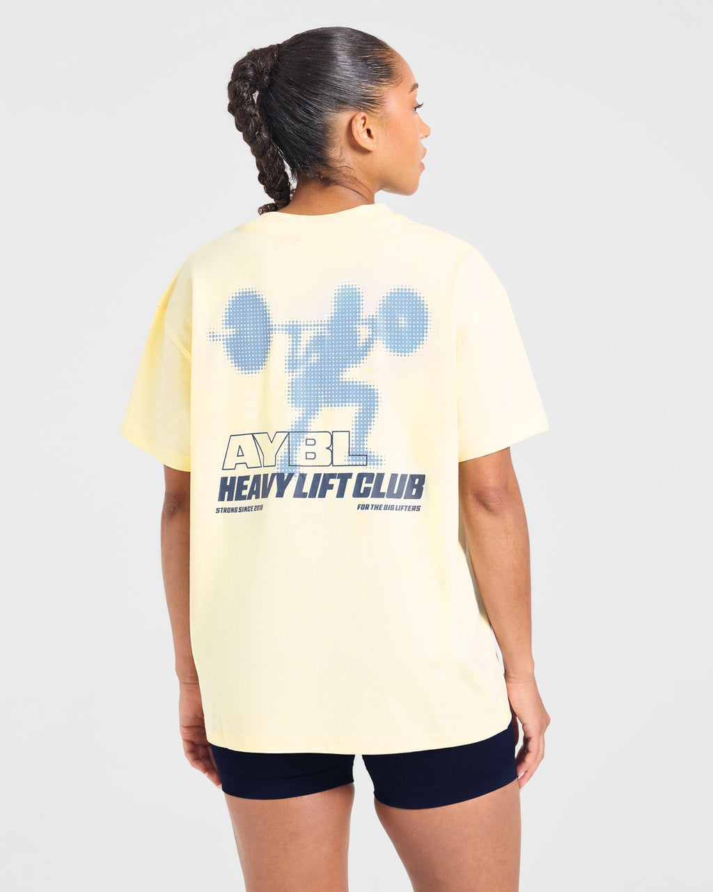 Heavy Lift Club Oversized T Shirt - Butter Geel