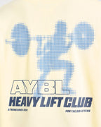 Heavy Lift Club Oversized T Shirt - Butter Geel