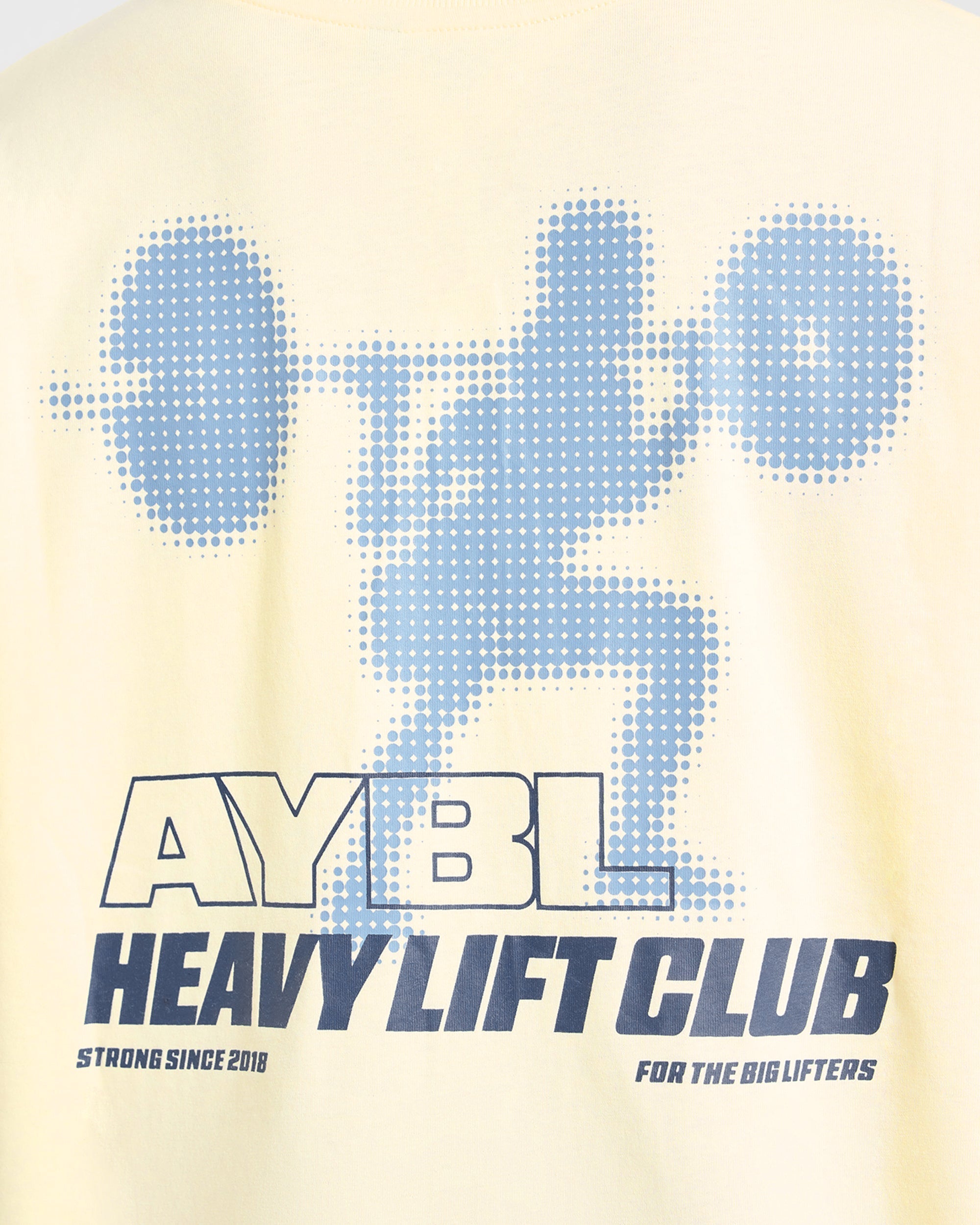 Heavy Lift Club Oversized T Shirt - Butter Geel