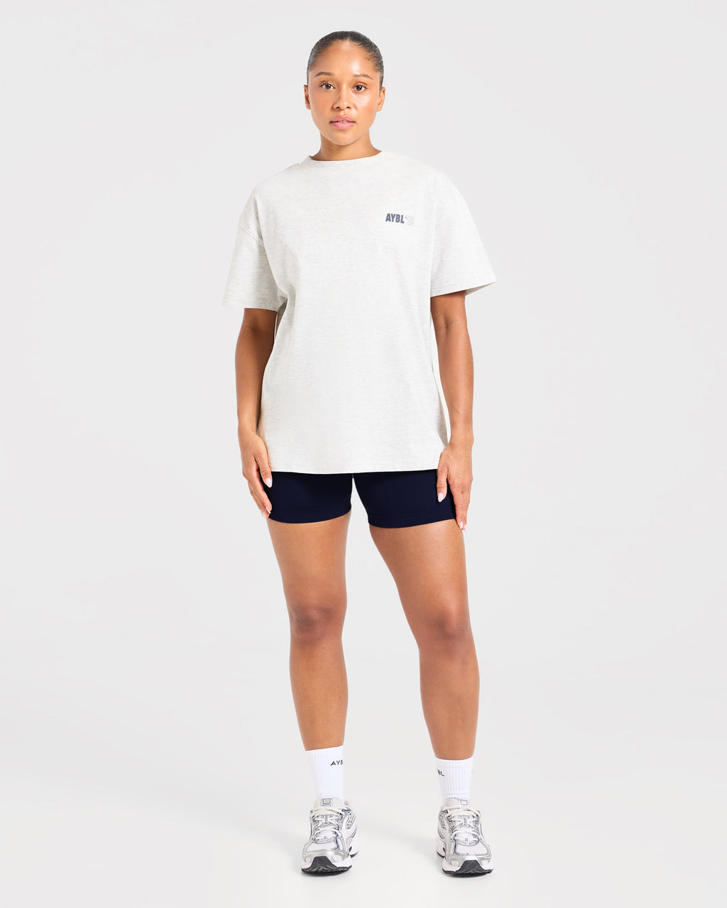 AYBL Run Oversized T Shirt - Heather Grijs