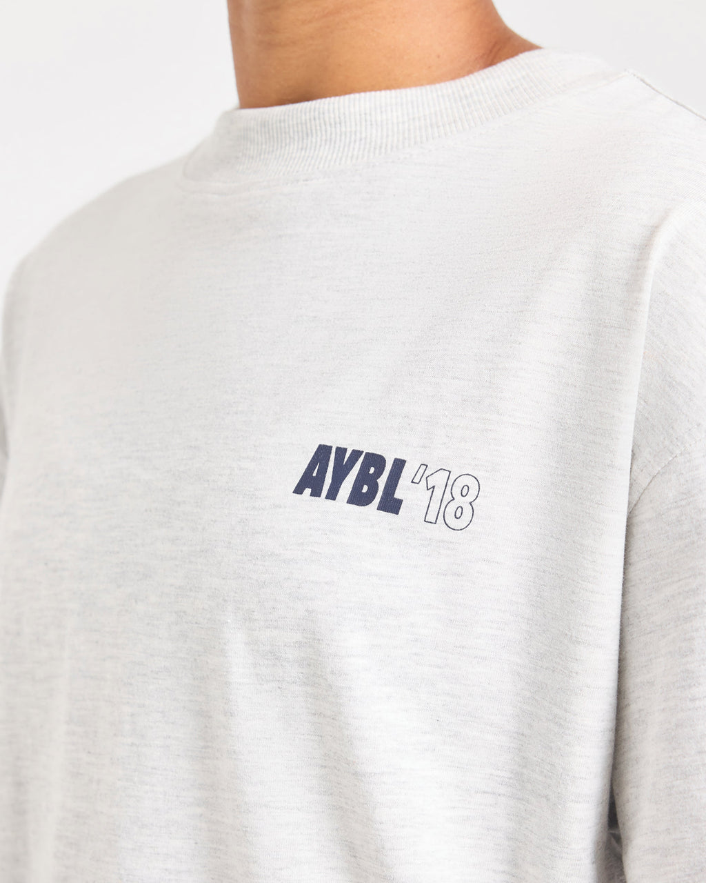 AYBL Run Oversized T Shirt - Heather Grijs