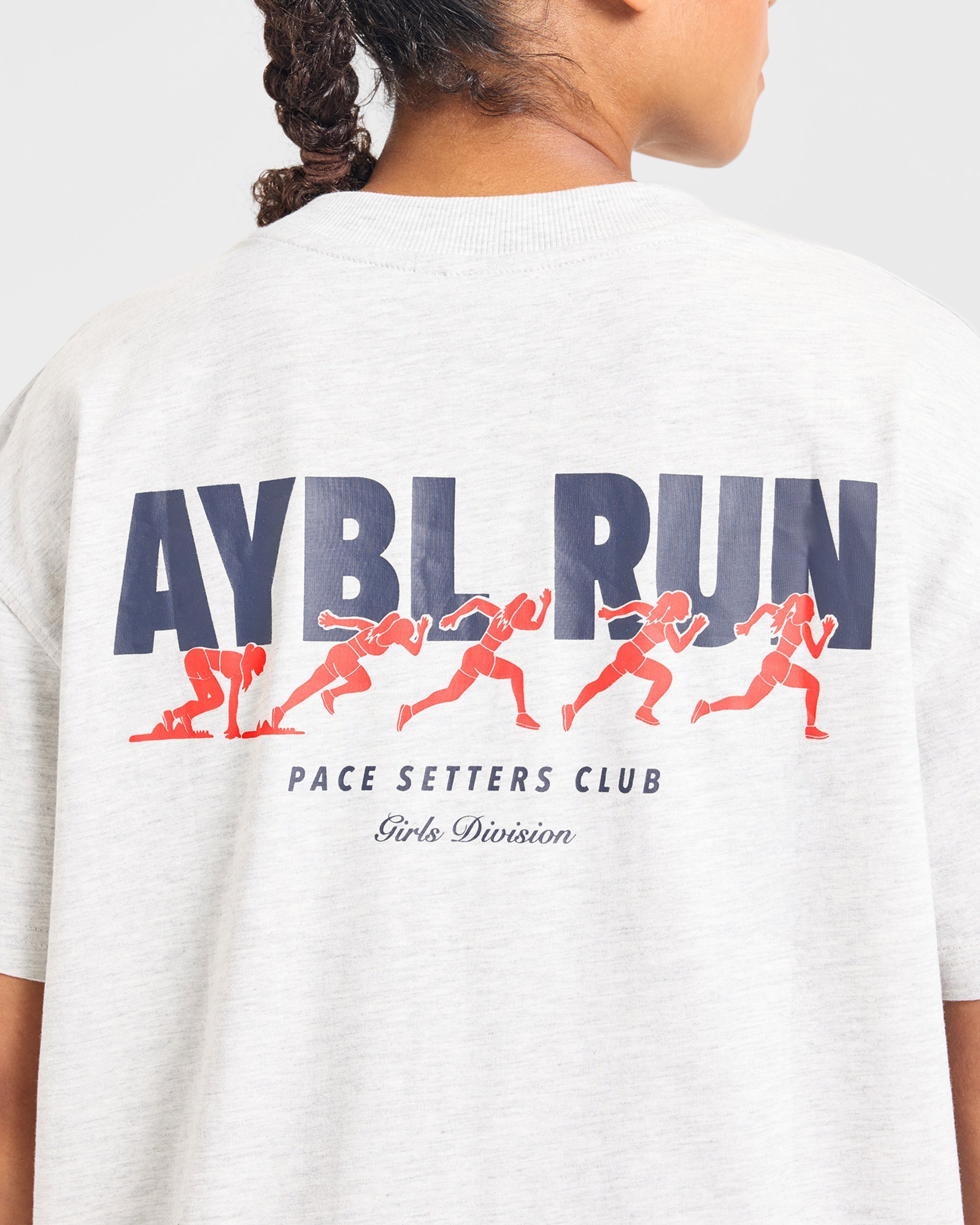 AYBL Run Oversized T Shirt - Heather Grijs