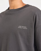 Heavy Lift Club Oversized T Shirt - Charcoal