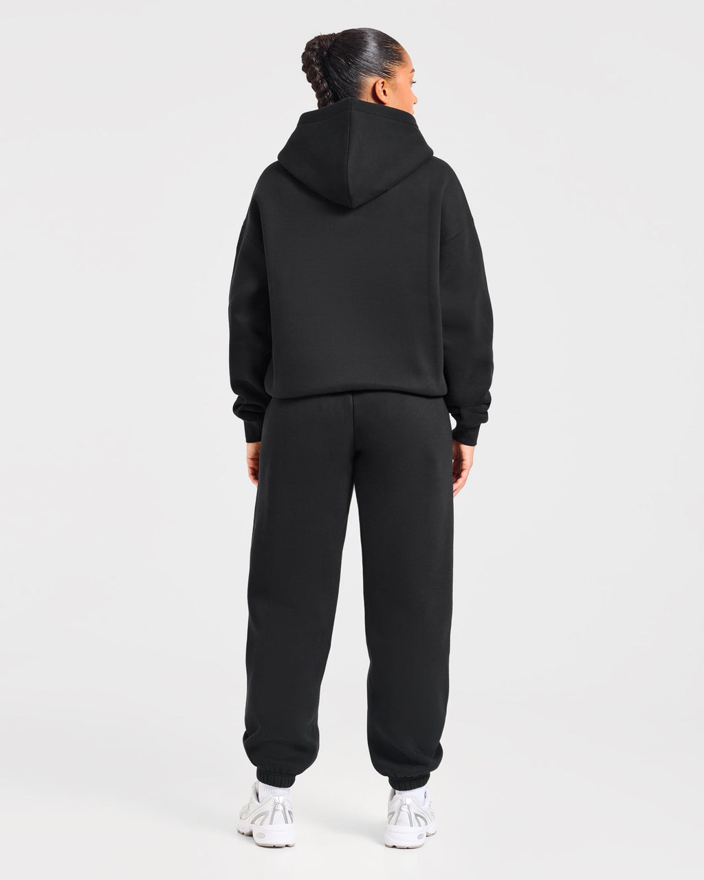 Varsity Applique Oversized Joggers - Zwart