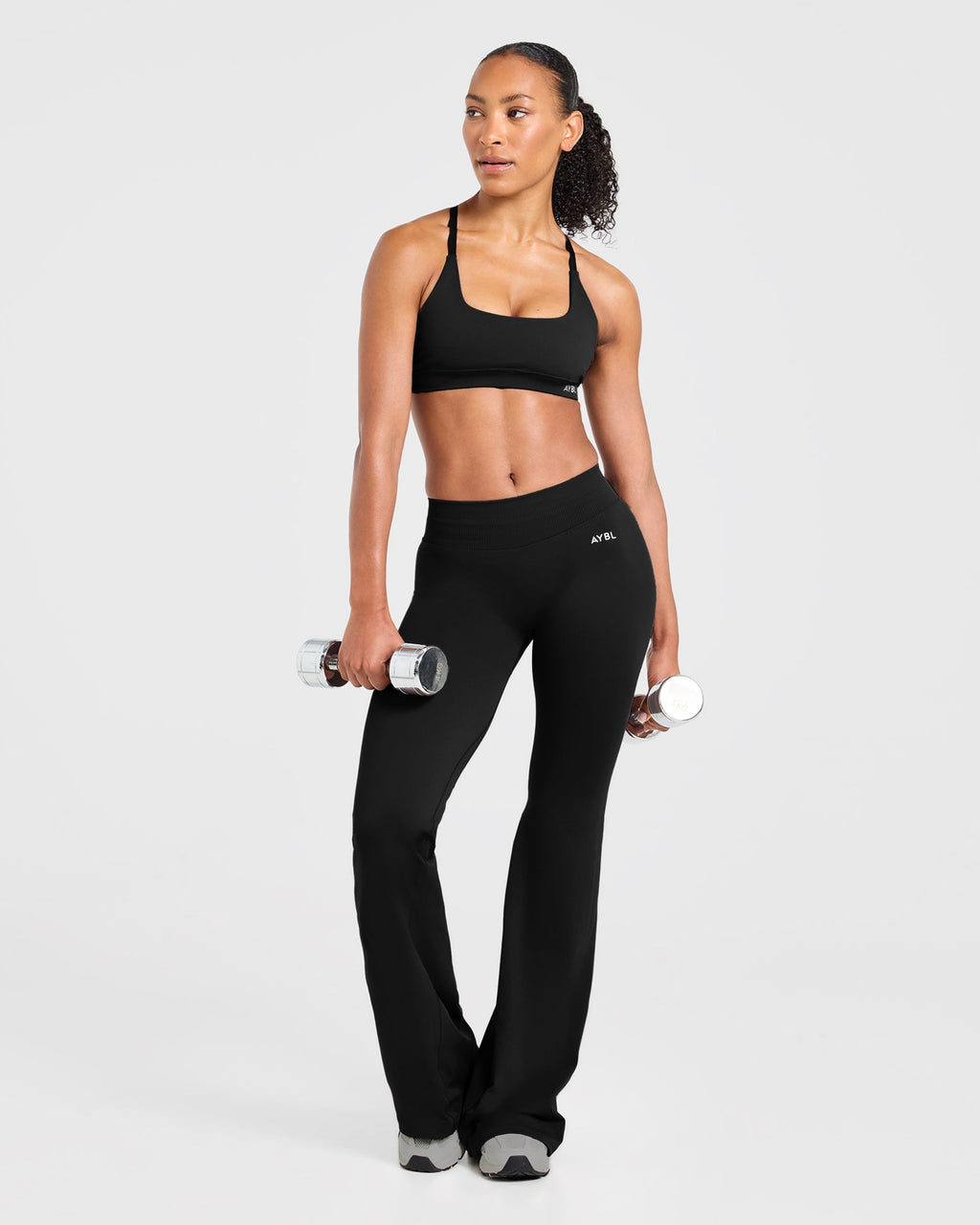 Enhance Seamless Flared Leggings - Zwart