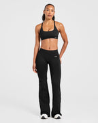 Enhance Seamless Flared Leggings - Zwart