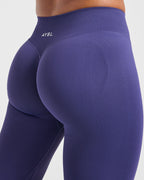 Enhance Seamless Flared Leggings - Storm Blauw