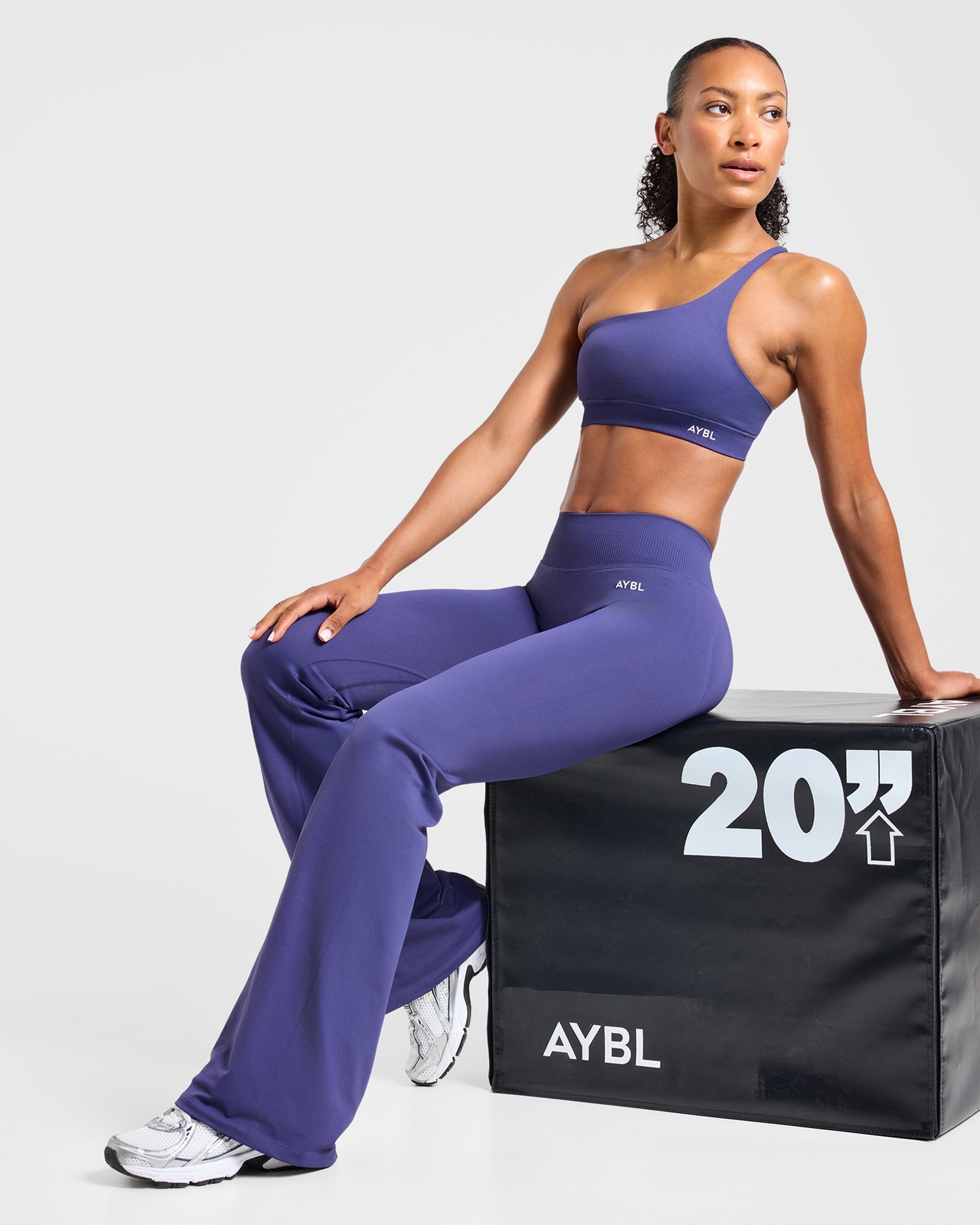 Enhance Seamless Flared Leggings - Storm Blauw