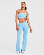 Enhance Seamless Flared Leggings - Powder Blauw