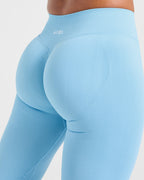 Enhance Seamless Flared Leggings - Powder Blauw