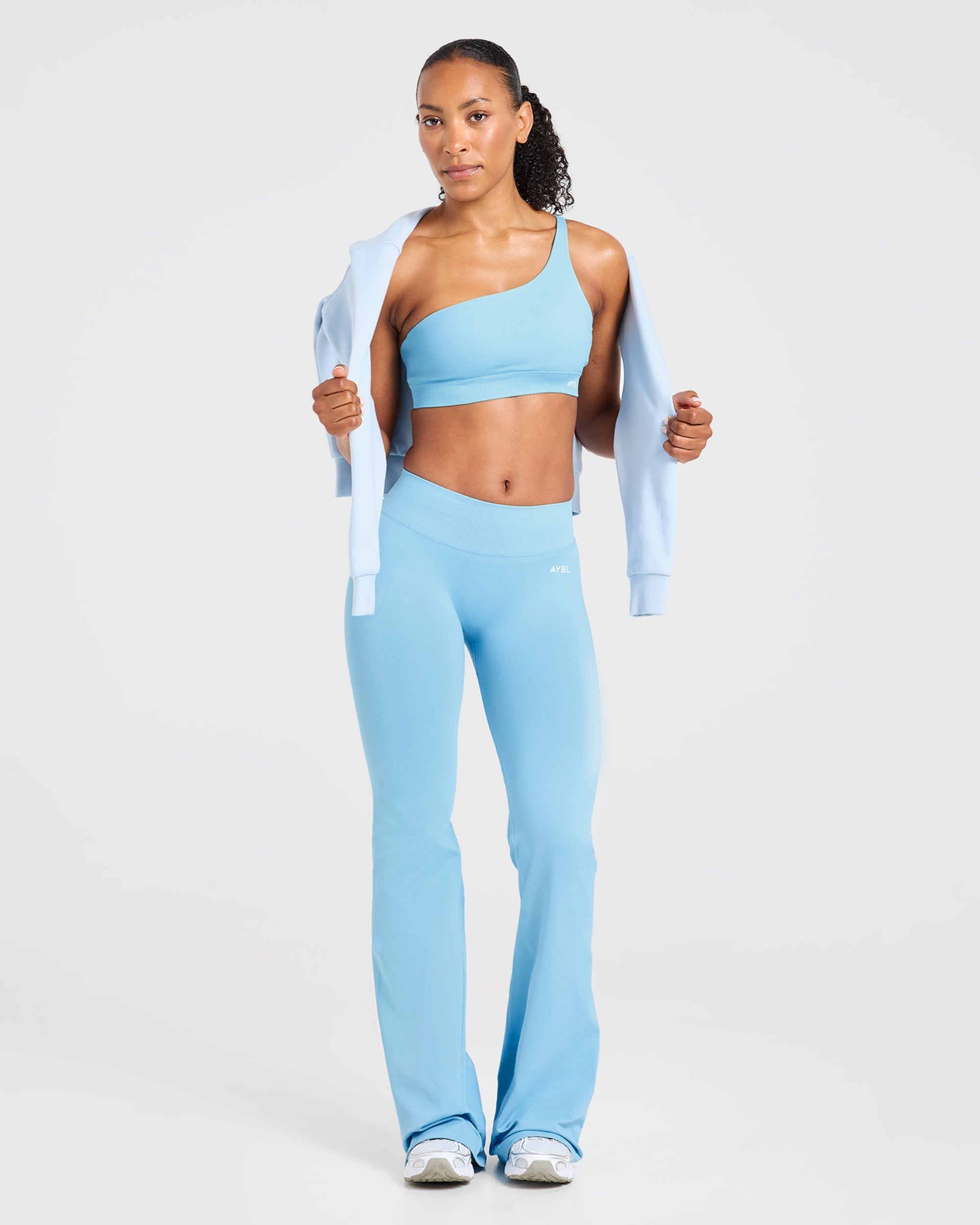 Enhance Seamless Flared Leggings - Powder Blauw
