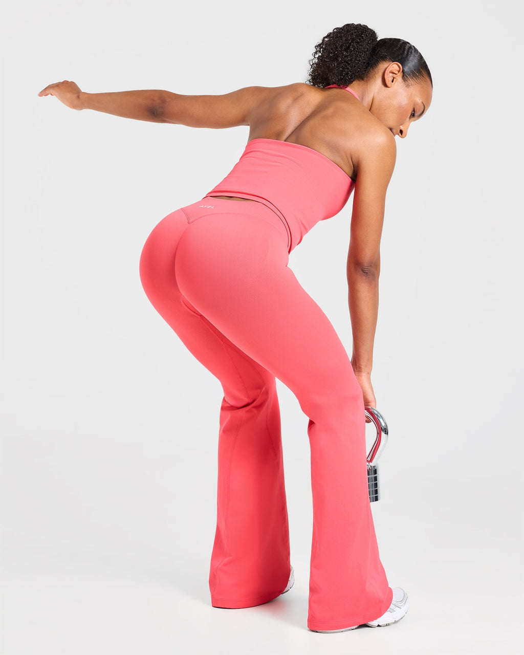Enhance Seamless Flared Leggings - Summer Coral