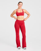 Enhance Seamless Flared Leggings - Rood