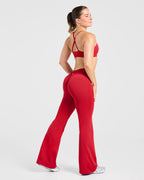 Enhance Seamless Flared Leggings - Rood
