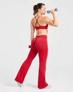 Enhance Seamless Flared Leggings - Rood