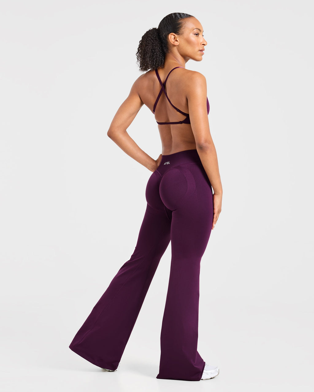Adapt Seamless Flared Leggings - Midnight Plum