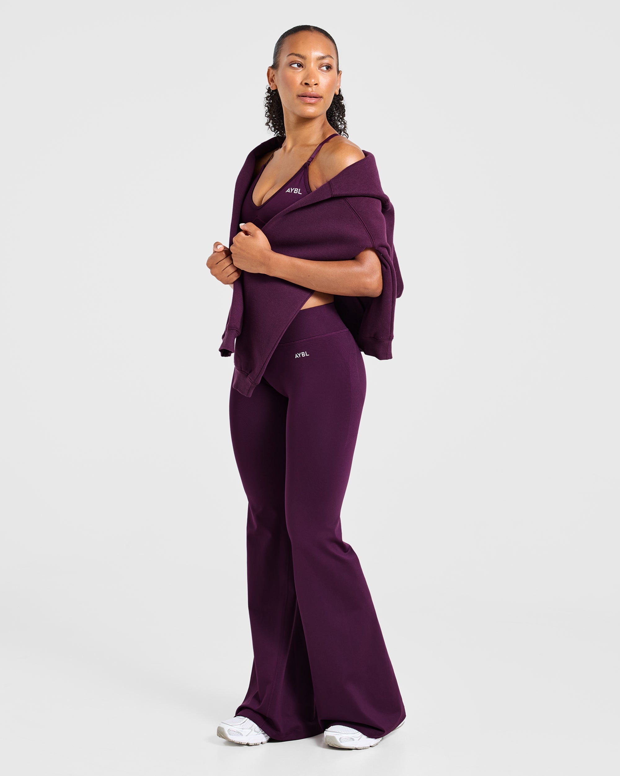 Adapt Seamless Flared Leggings - Midnight Plum
