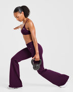 Adapt Seamless Flared Leggings - Midnight Plum
