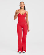 Adapt Seamless Flared Leggings - Salsa Rood