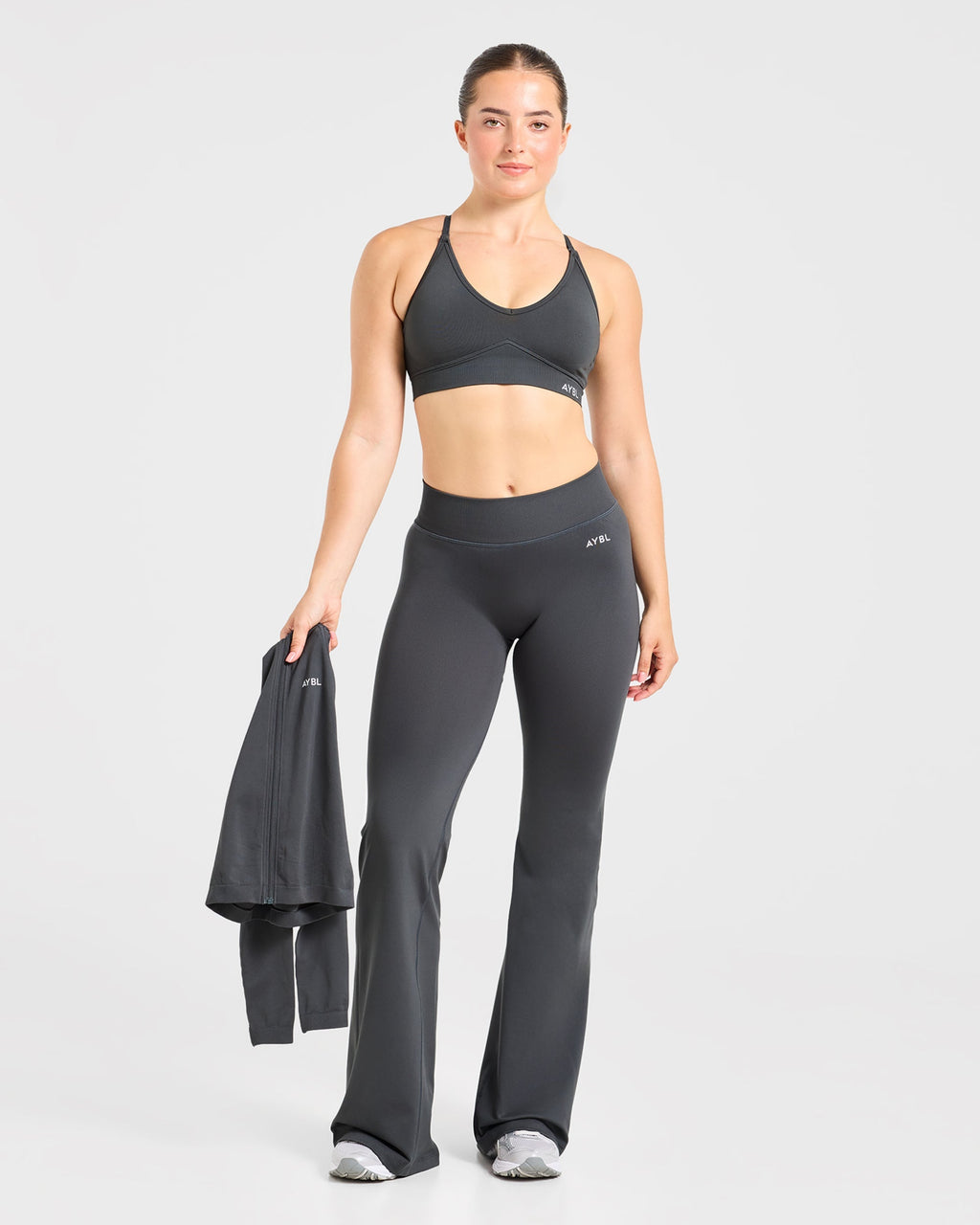 Adapt Seamless Flared Leggings - Dark Charcoal