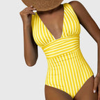 Coral | Stripe One-Piece Swimsuit